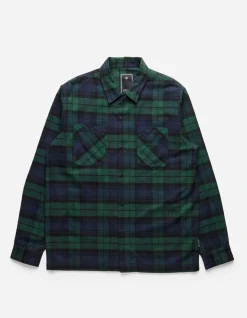 Shirts*Maharishi 4612 L/S Flannel Shirt Black