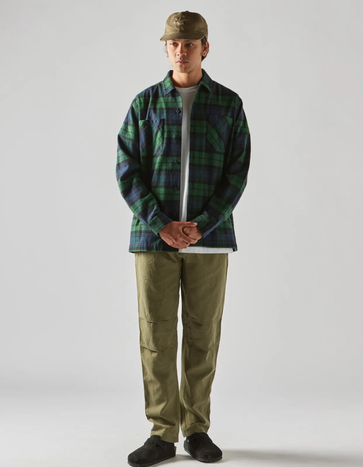 Shirts*Maharishi 4612 L/S Flannel Shirt Black