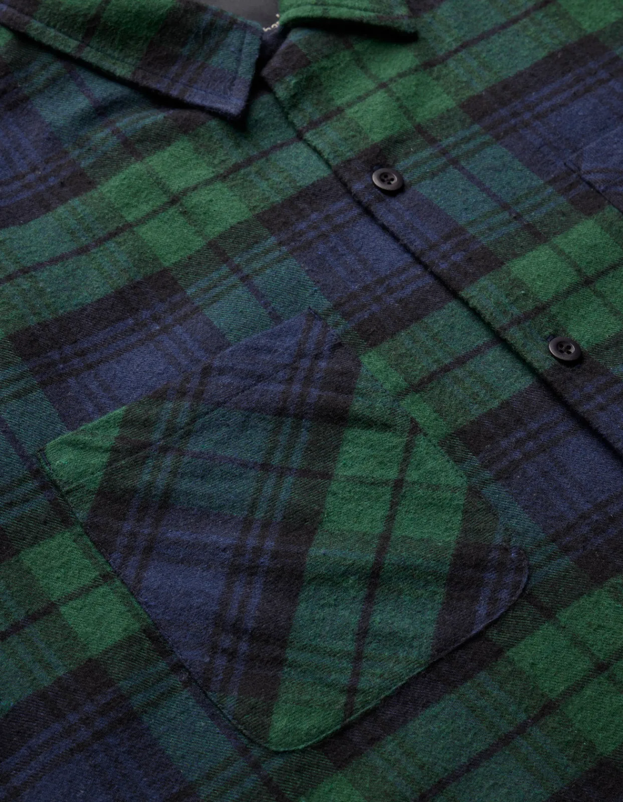Shirts*Maharishi 4612 L/S Flannel Shirt Black