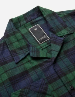 Shirts*Maharishi 4612 L/S Flannel Shirt Black