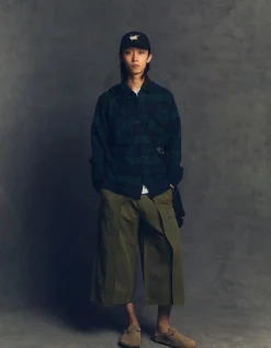 Shirts*Maharishi 4612 L/S Flannel Shirt Black