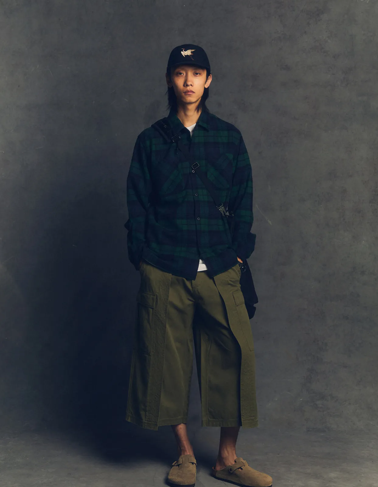 Shirts*Maharishi 4612 L/S Flannel Shirt Black