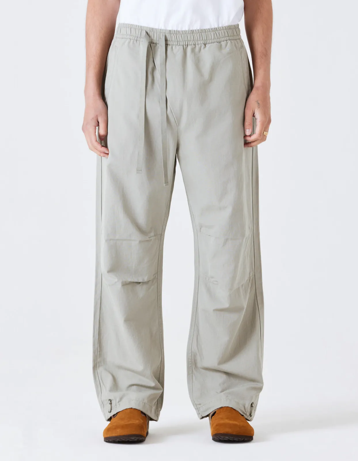 Track Pants*Maharishi 4301 Maha Loose Asym Track Pants Silver Sage