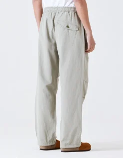 Track Pants*Maharishi 4301 Maha Loose Asym Track Pants Silver Sage