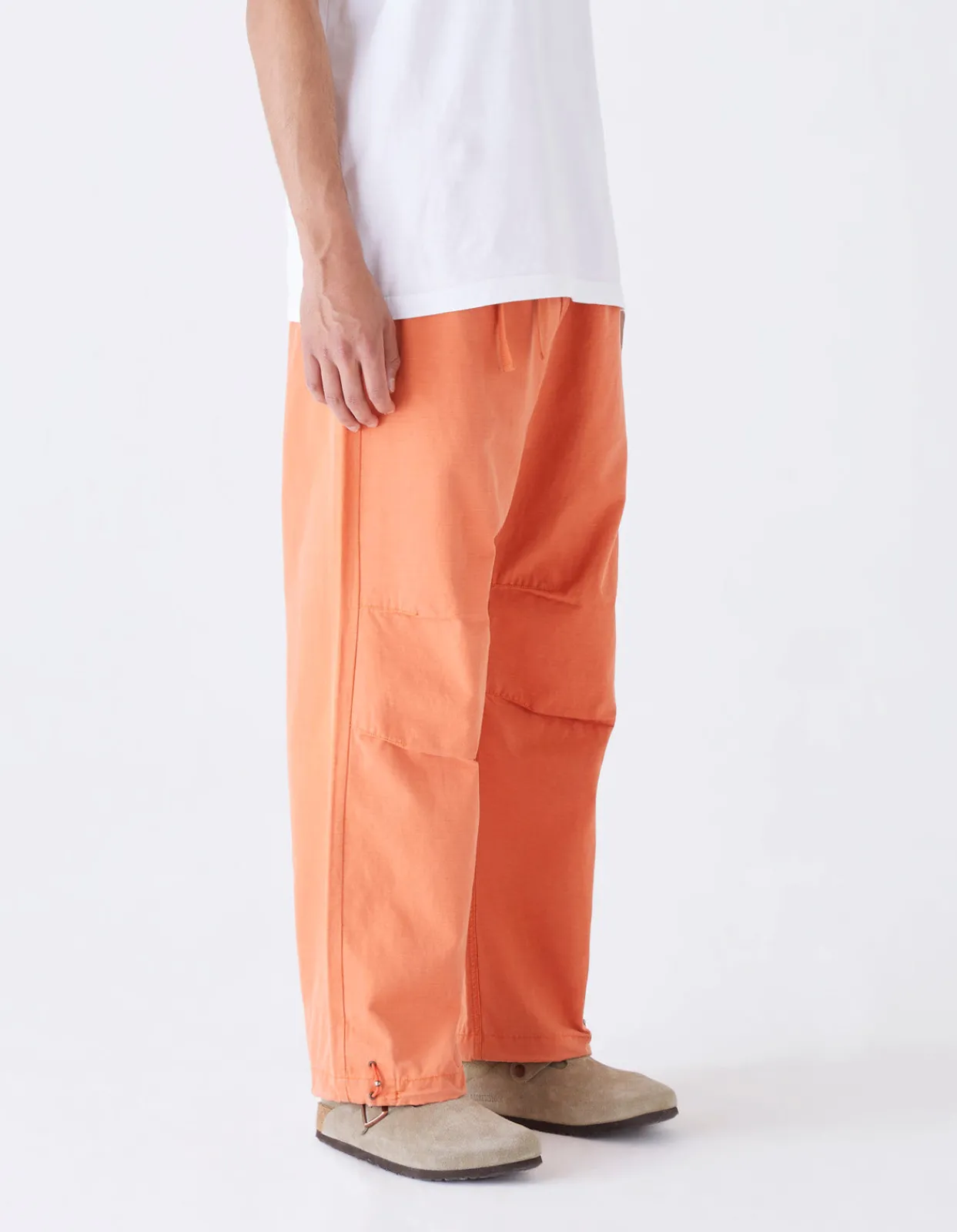 Track Pants*Maharishi 4301 Maha Loose Asym Track Pants Rust