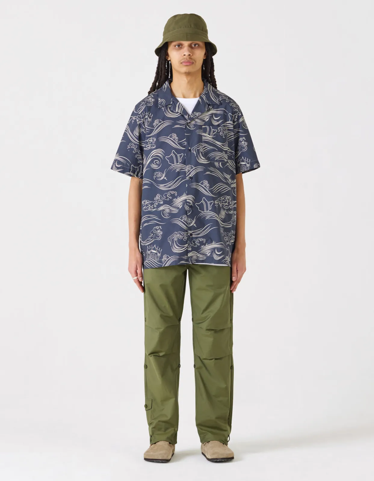 Shirts*Maharishi 4263 Maha Songkran Summer Shirt Navy