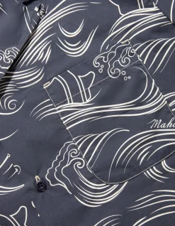 Shirts*Maharishi 4263 Maha Songkran Summer Shirt Navy
