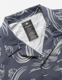 Shirts*Maharishi 4263 Maha Songkran Summer Shirt Navy