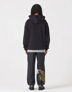 Hooded Sweats*Maharishi 1013 Mahapatchco. Hooded Sweat Black