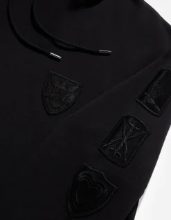 Hooded Sweats*Maharishi 1013 Mahapatchco. Hooded Sweat Black