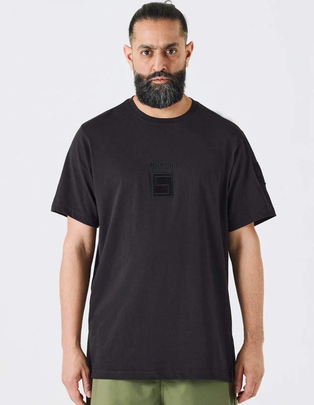 Short Sleeve T-Shirts*Maharishi 1014 Mahapatchco. T-Shirt Black