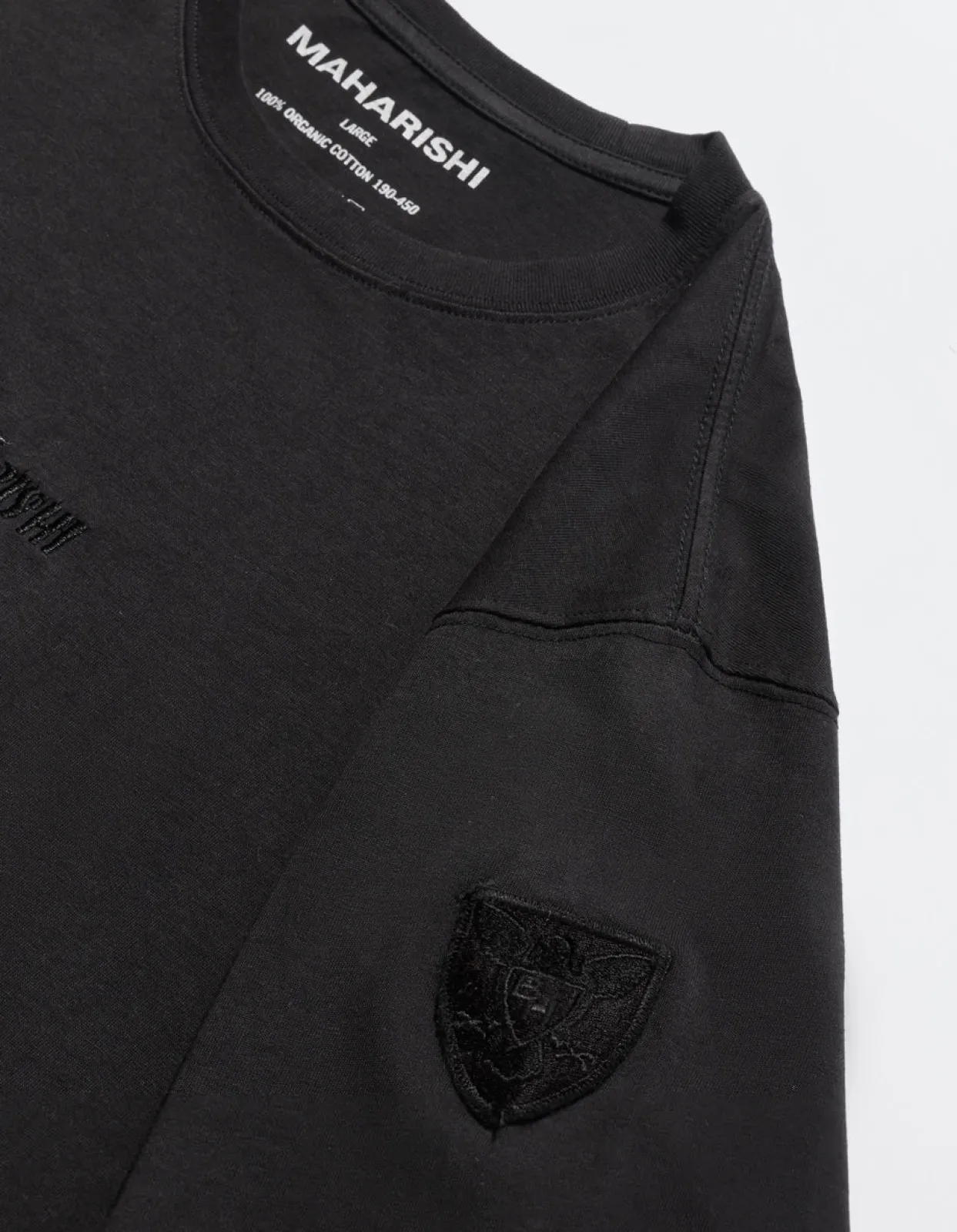 Short Sleeve T-Shirts*Maharishi 1014 Mahapatchco. T-Shirt Black