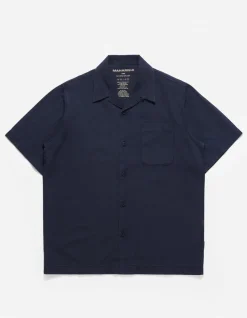 Shirts*Maharishi 4325 Camp Collar Shirt Navy