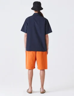 Shirts*Maharishi 4325 Camp Collar Shirt Navy