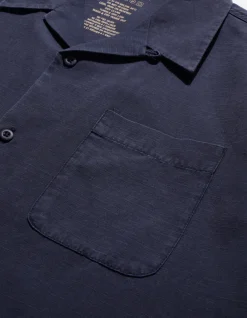 Shirts*Maharishi 4325 Camp Collar Shirt Navy