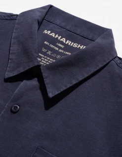 Shirts*Maharishi 4325 Camp Collar Shirt Navy