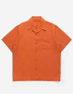 Shirts*Maharishi 4325 Camp Collar Shirt Rust