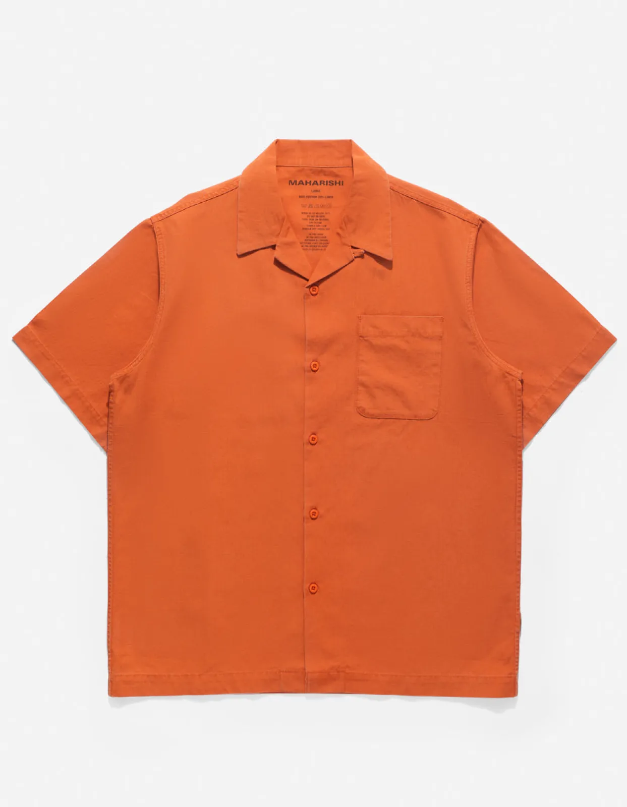 Shirts*Maharishi 4325 Camp Collar Shirt Rust