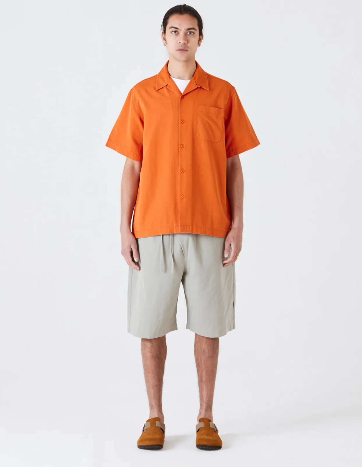 Shirts*Maharishi 4325 Camp Collar Shirt Rust