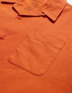 Shirts*Maharishi 4325 Camp Collar Shirt Rust