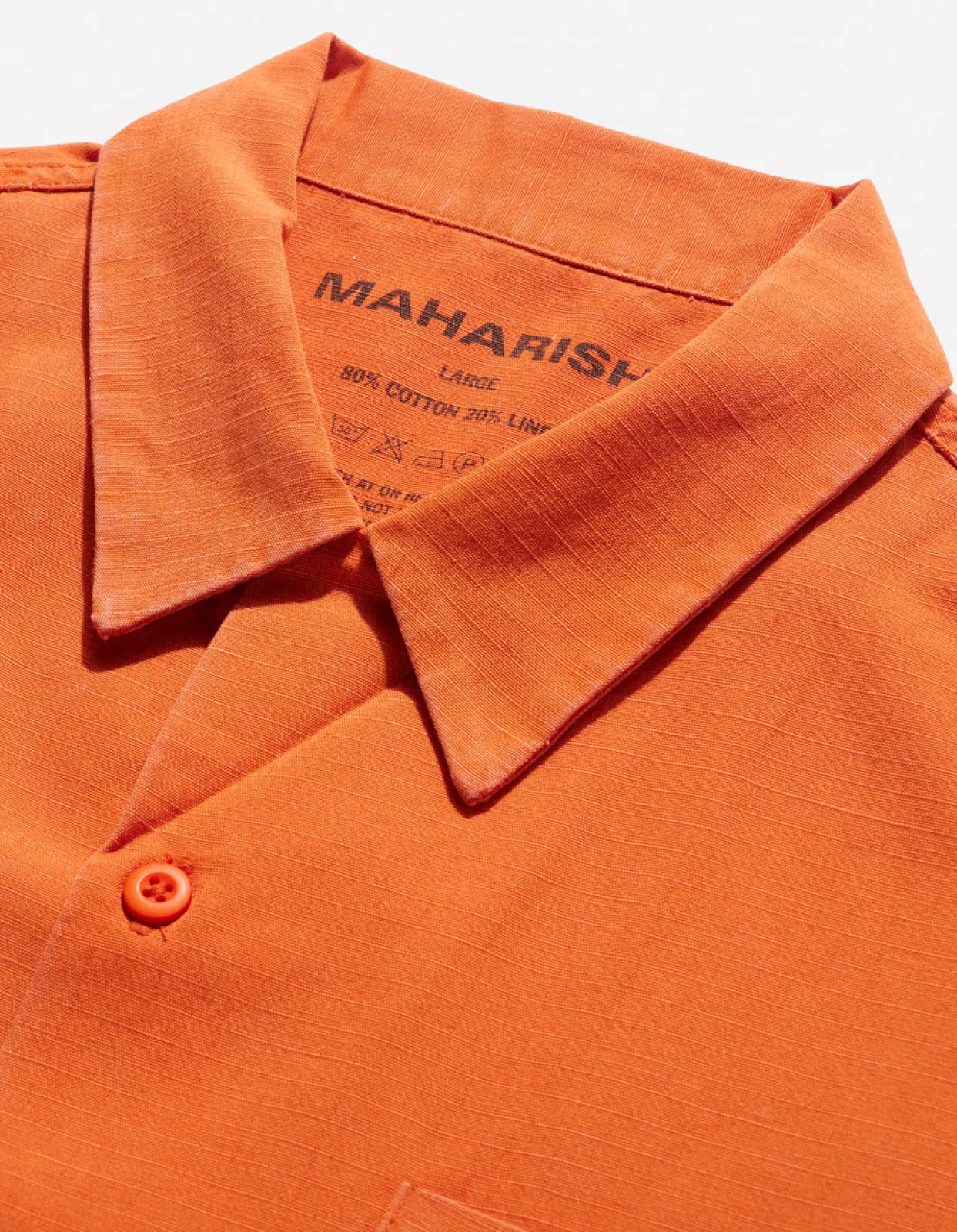 Shirts*Maharishi 4325 Camp Collar Shirt Rust