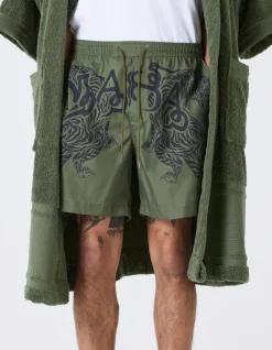 Swim Shorts*Maharishi 1020 Muay Thai Swim Shorts Olive