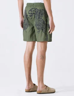 Swim Shorts*Maharishi 1020 Muay Thai Swim Shorts Olive