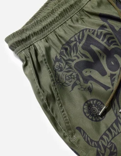 Swim Shorts*Maharishi 1020 Muay Thai Swim Shorts Olive