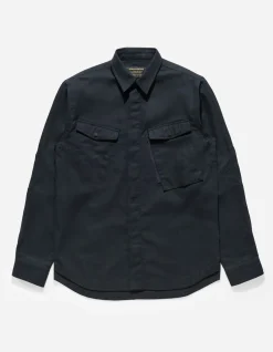 Shirts*Maharishi 7028 Miltype Custom Shirt Navy
