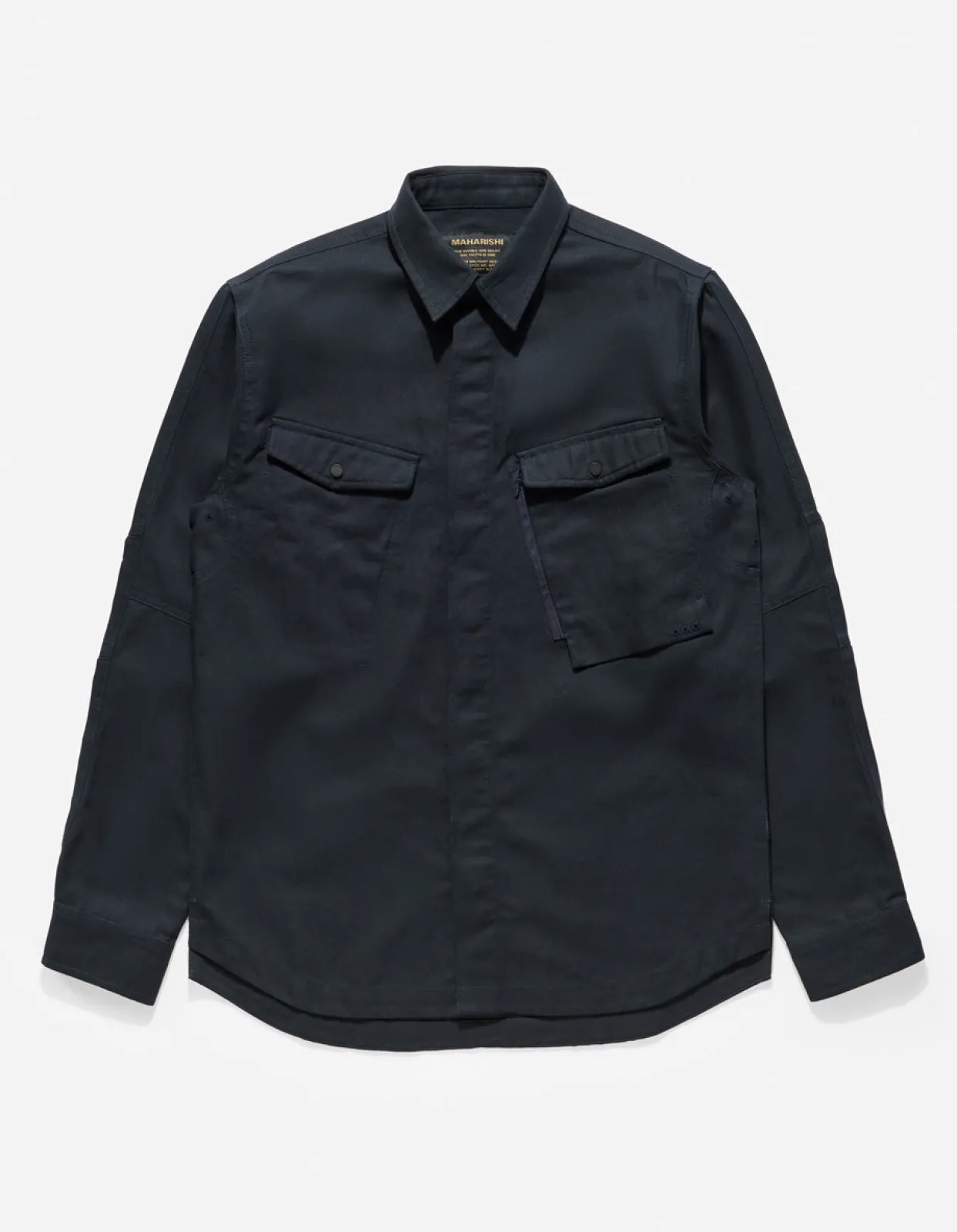 Shirts*Maharishi 7028 Miltype Custom Shirt Navy