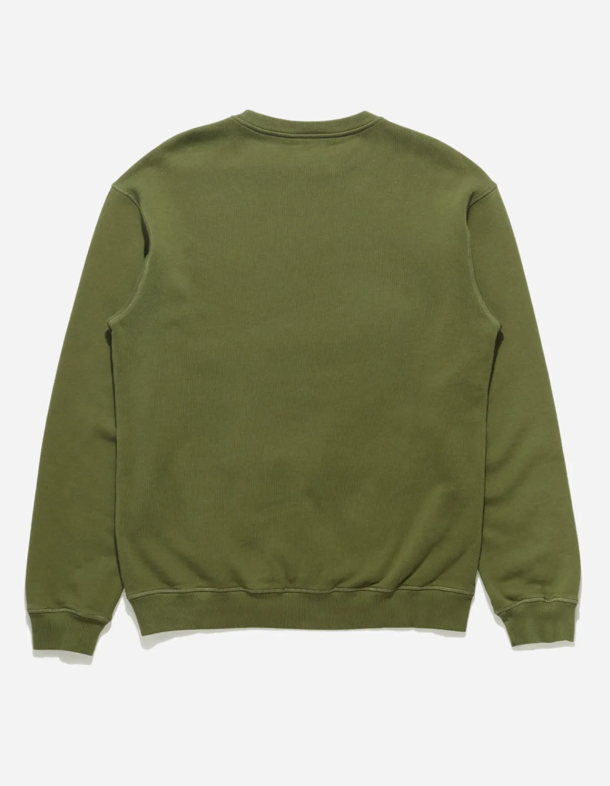 Crew Sweats*Maharishi 7011 Miltype Embroidered Crew Sweat · Organic Cotton Olive Og-107F