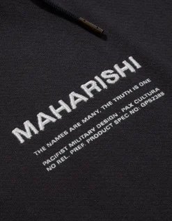 Hooded Sweats*Maharishi 7010 Miltype Embroidered Hooded Sweat · Organic Sweat 450 Navy