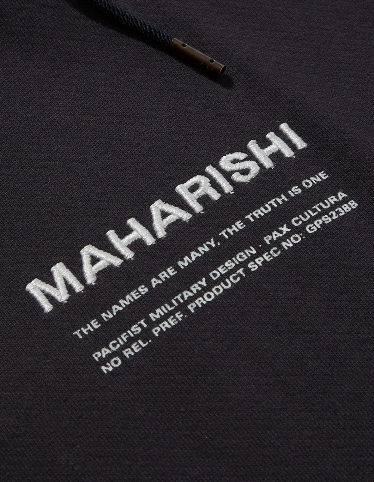 Hooded Sweats*Maharishi 7010 Miltype Embroidered Hooded Sweat · Organic Sweat 450 Navy