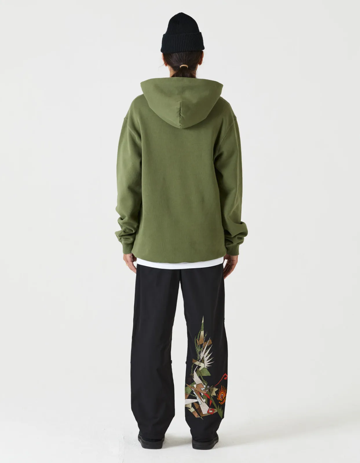 Hooded Sweats*Maharishi 7010 Miltype Embroidered Hooded Sweat · Organic Sweat 450 Olive Og-107F