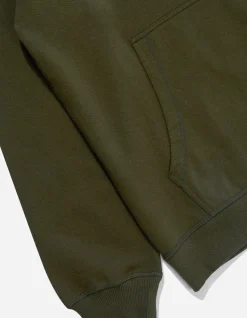 Hooded Sweats*Maharishi 7010 Miltype Embroidered Hooded Sweat · Organic Sweat 450 Mil Olive