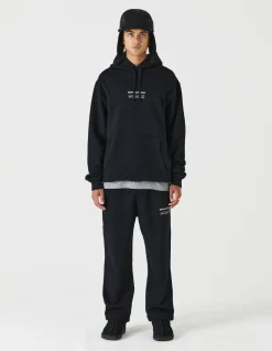 Hooded Sweats*Maharishi 7010 Miltype Embroidered Hooded Sweat · Organic Sweat 450 Black