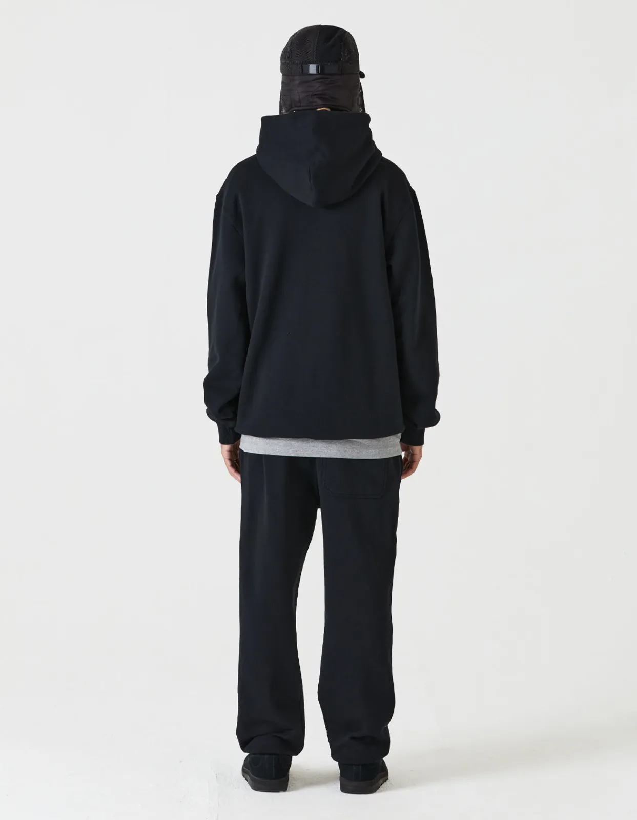 Hooded Sweats*Maharishi 7010 Miltype Embroidered Hooded Sweat · Organic Sweat 450 Black