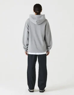 Hooded Sweats*Maharishi 7010 Miltype Embroidered Hooded Sweat · Organic Sweat 450 Grey Marl