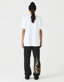 Short Sleeve T-Shirts*Maharishi 9912 Miltype Embroidered T-Shirt White