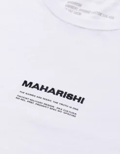 Short Sleeve T-Shirts*Maharishi 9912 Miltype Embroidered T-Shirt White