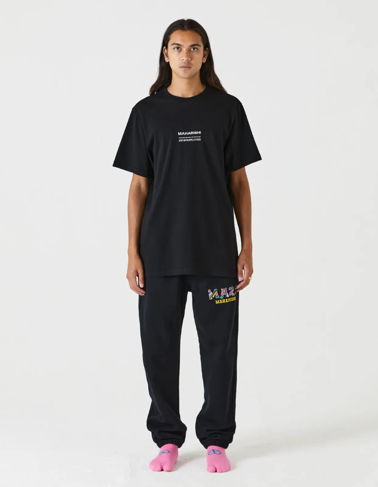 Short Sleeve T-Shirts*Maharishi 9912 Miltype Embroidered T-Shirt Black