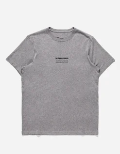 Short Sleeve T-Shirts*Maharishi 9912 Miltype Embroidered T-Shirt Grey Marl