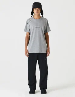 Short Sleeve T-Shirts*Maharishi 9912 Miltype Embroidered T-Shirt Grey Marl