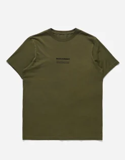 Short Sleeve T-Shirts*Maharishi 9912 Miltype Embroidered T-Shirt Olive Og-107F