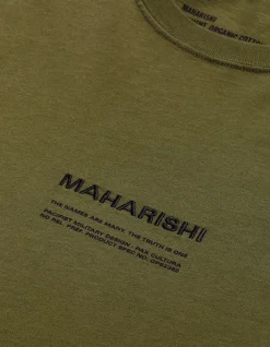 Short Sleeve T-Shirts*Maharishi 9912 Miltype Embroidered T-Shirt Olive Og-107F