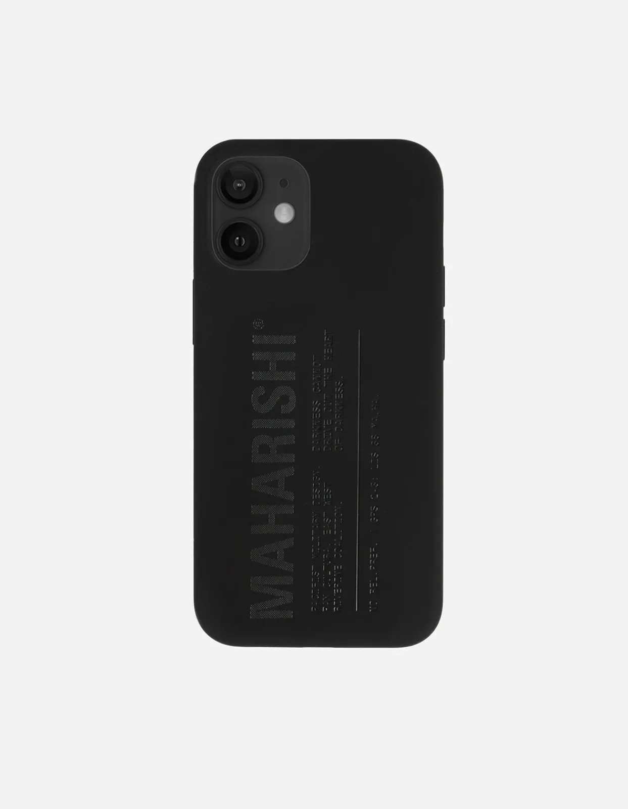 Lifestyle*Maharishi 9352 Miltype Iphone 12 Mini Case · Laser Etched Silicone Black