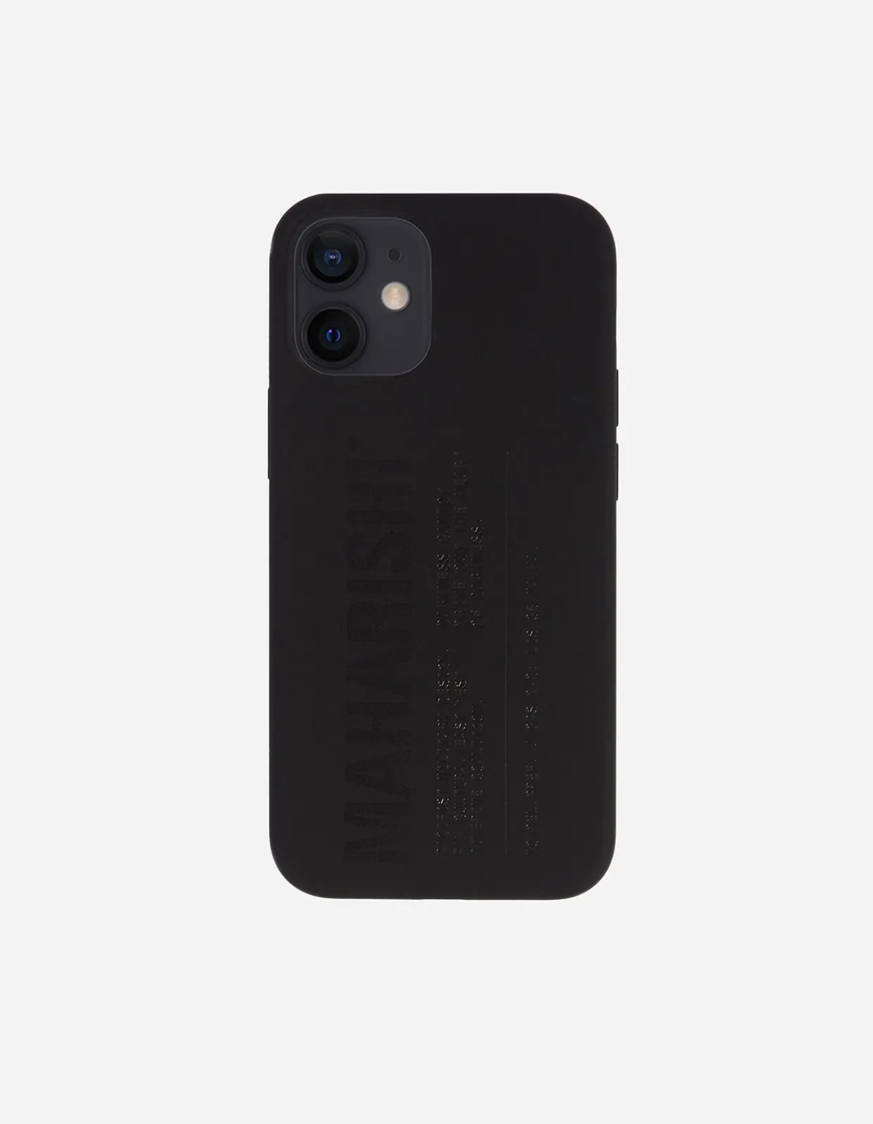 Lifestyle*Maharishi 9352 Miltype Iphone 12 Mini Case · Laser Etched Silicone Black