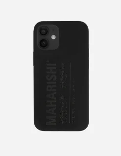 Lifestyle*Maharishi 9353 Miltype Iphone 12/12 Pro Case · Laser Etched Silicone Black
