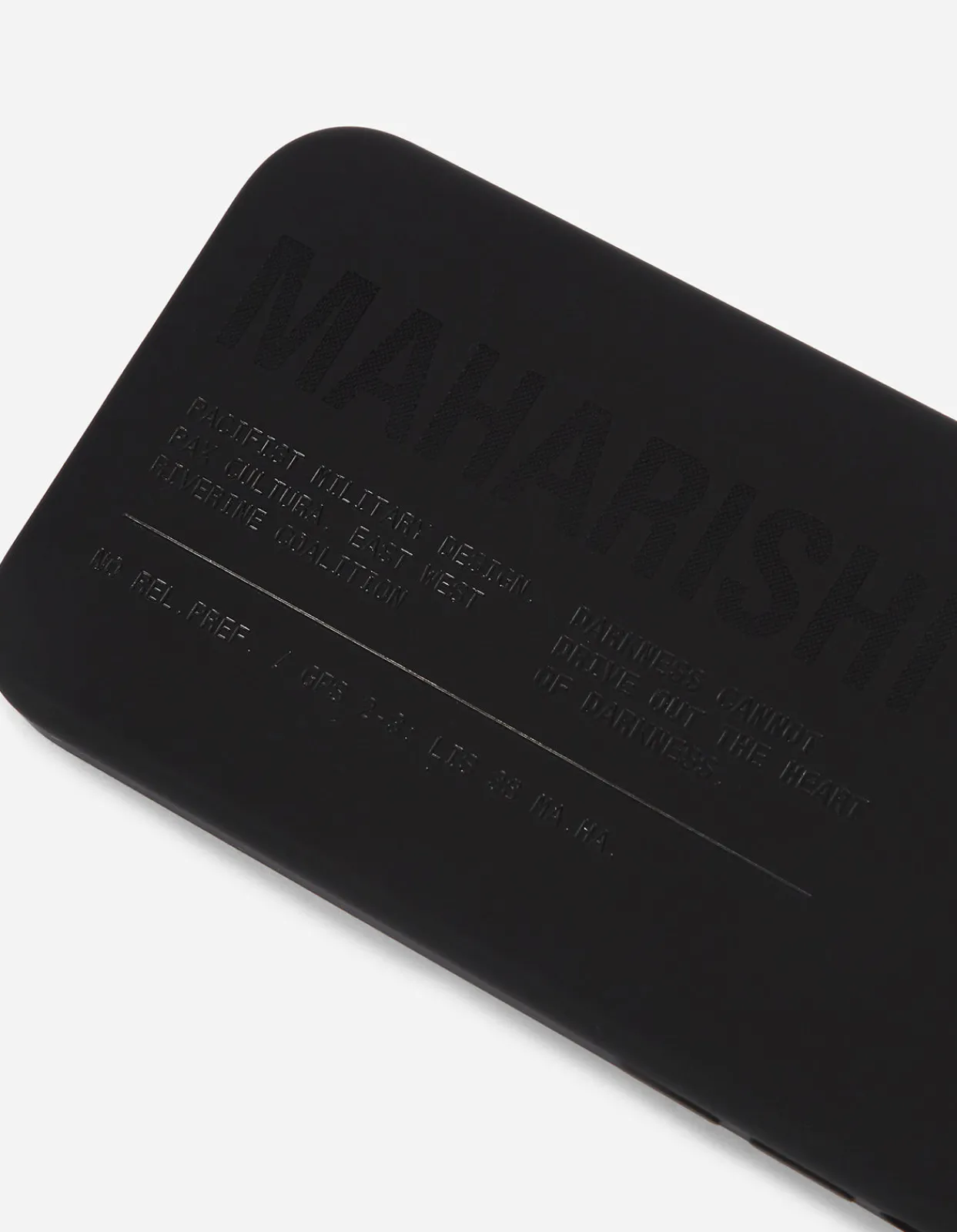 Lifestyle*Maharishi 9353 Miltype Iphone 12/12 Pro Case · Laser Etched Silicone Black