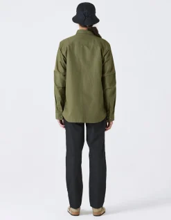 Shirts*Maharishi 7028 Miltype Organic Custom Shirt Mil Olive